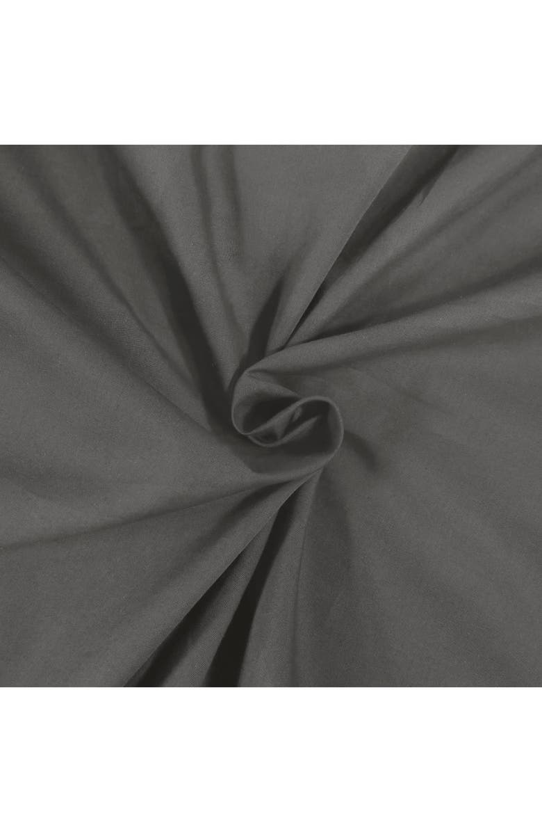 Superior Solid 300 Thread Count Percale Sheet Set, Alternate, color, Grey