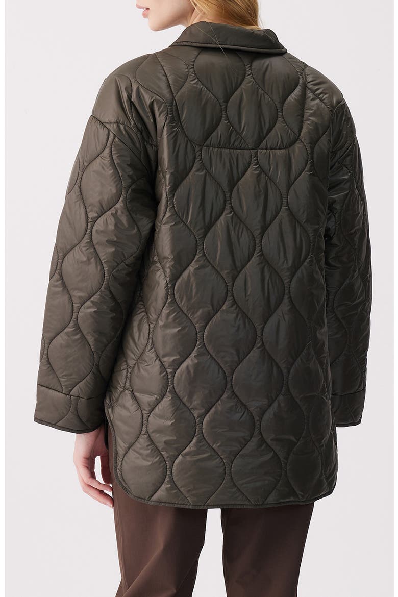 Cassandra Quilted Jacket, Alternate, color, OLIVE