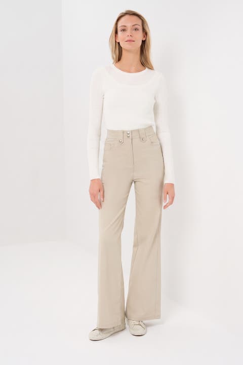 Harley Performance Cotton Travel Wide Leg Pant