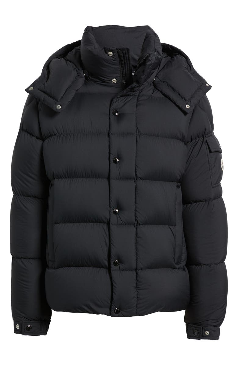 Moncler Maya 70 Hooded Quilted Down Jacket, Alternate, color, Black