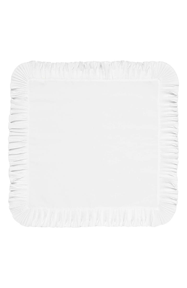 Juliska Mademoiselle Set of 4 Cotton & Linen Napkins, Alternate, color, White Truffle