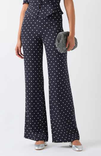 LK Bennett Elsie Polka Dot Flare Pants