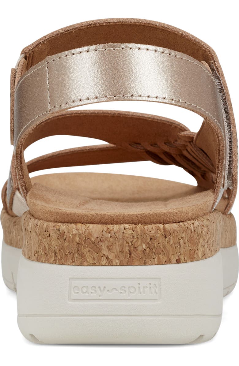 Easy Spirit Ilena Platform Wedge Sandal, Alternate, color, Gold