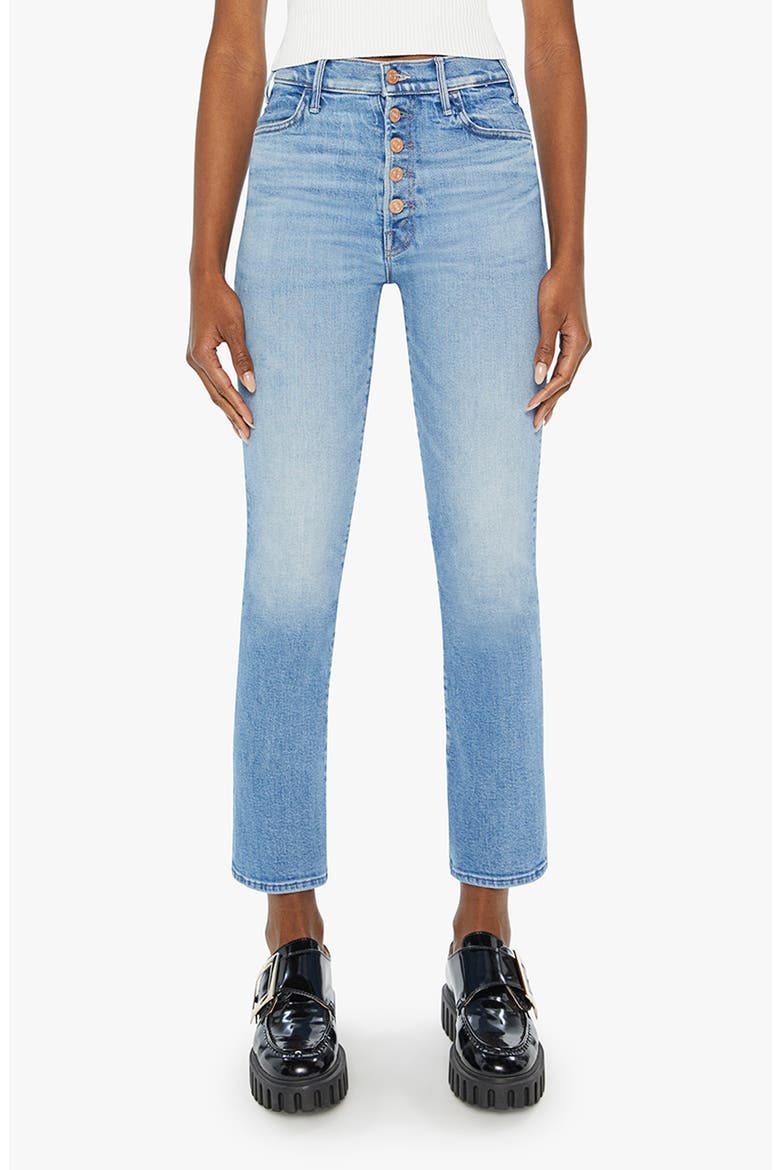 The Pixie Hustler High Waist Ankle Straight Leg Jeans, Main, color, TAROT TIME