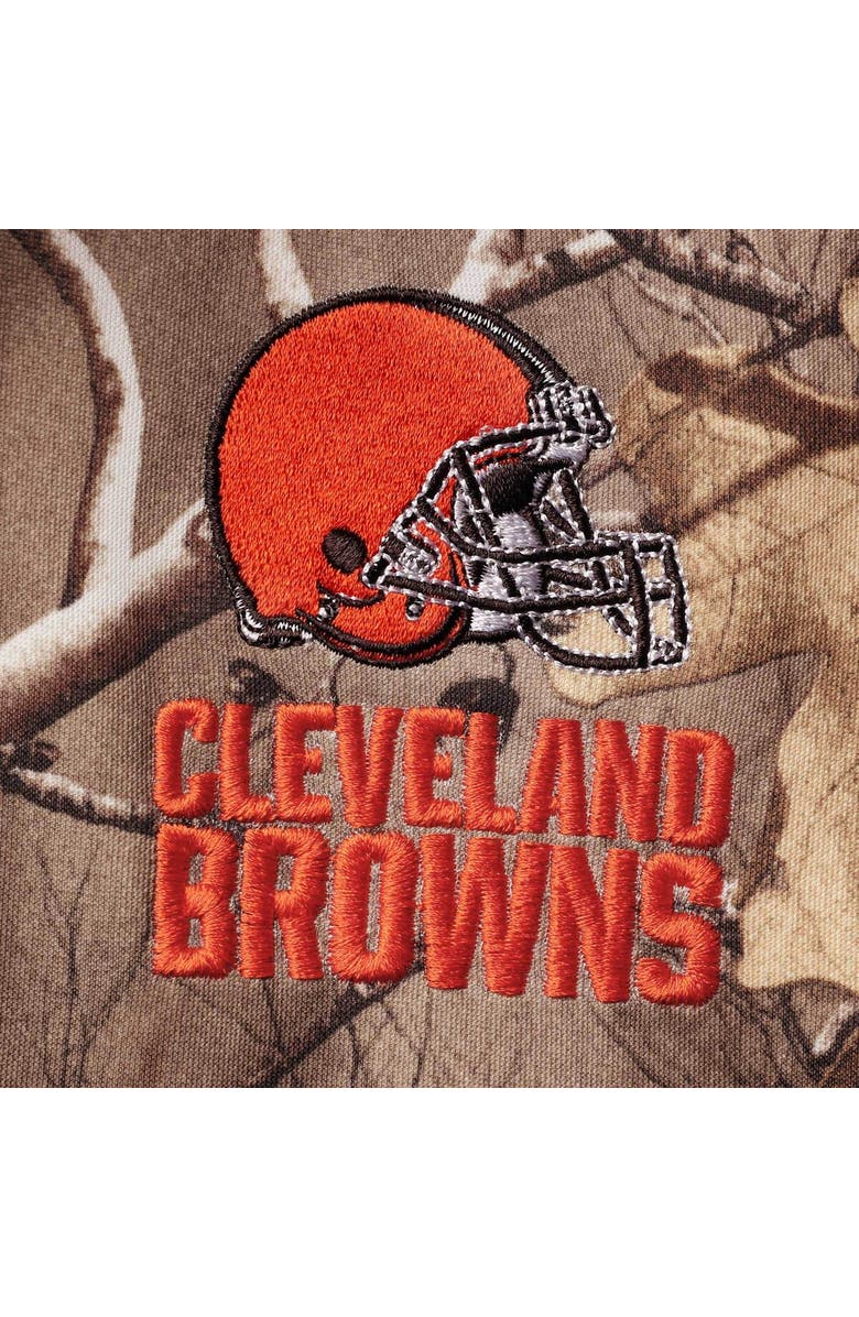 DUNBROOKE Men's Dunbrooke Realtree Camo Cleveland Browns Circle Champion Tech Fleece Pullover Hoodie, Alternate, color, Realtree Camo