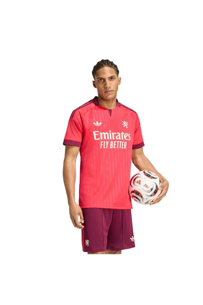 Men's adidas  Red Olympique Lyonnais 2026/27 Away Replica Jersey, Main, color, Red