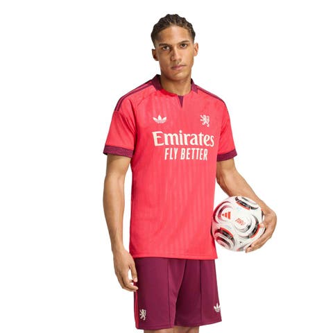Men's adidas  Red Olympique Lyonnais 2026/27 Away Replica Jersey