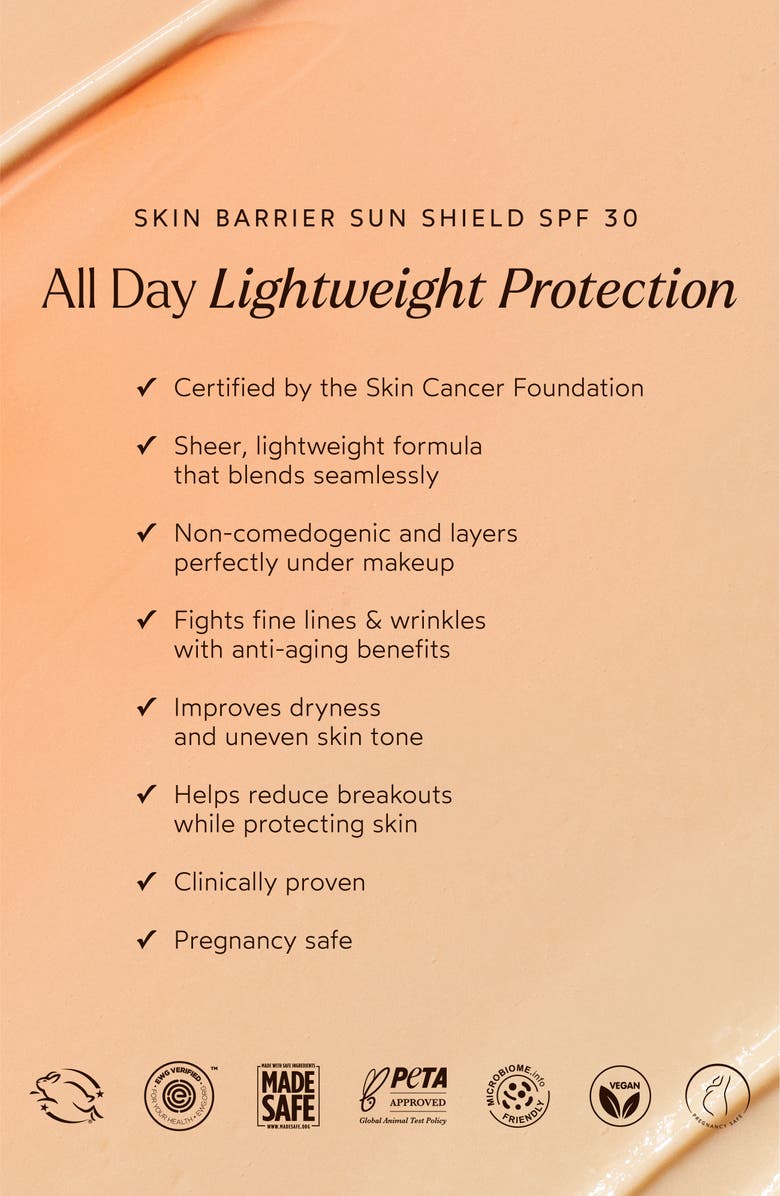 True Botanicals Skin Barrier Sun Shield SPF 30, Alternate, color, 