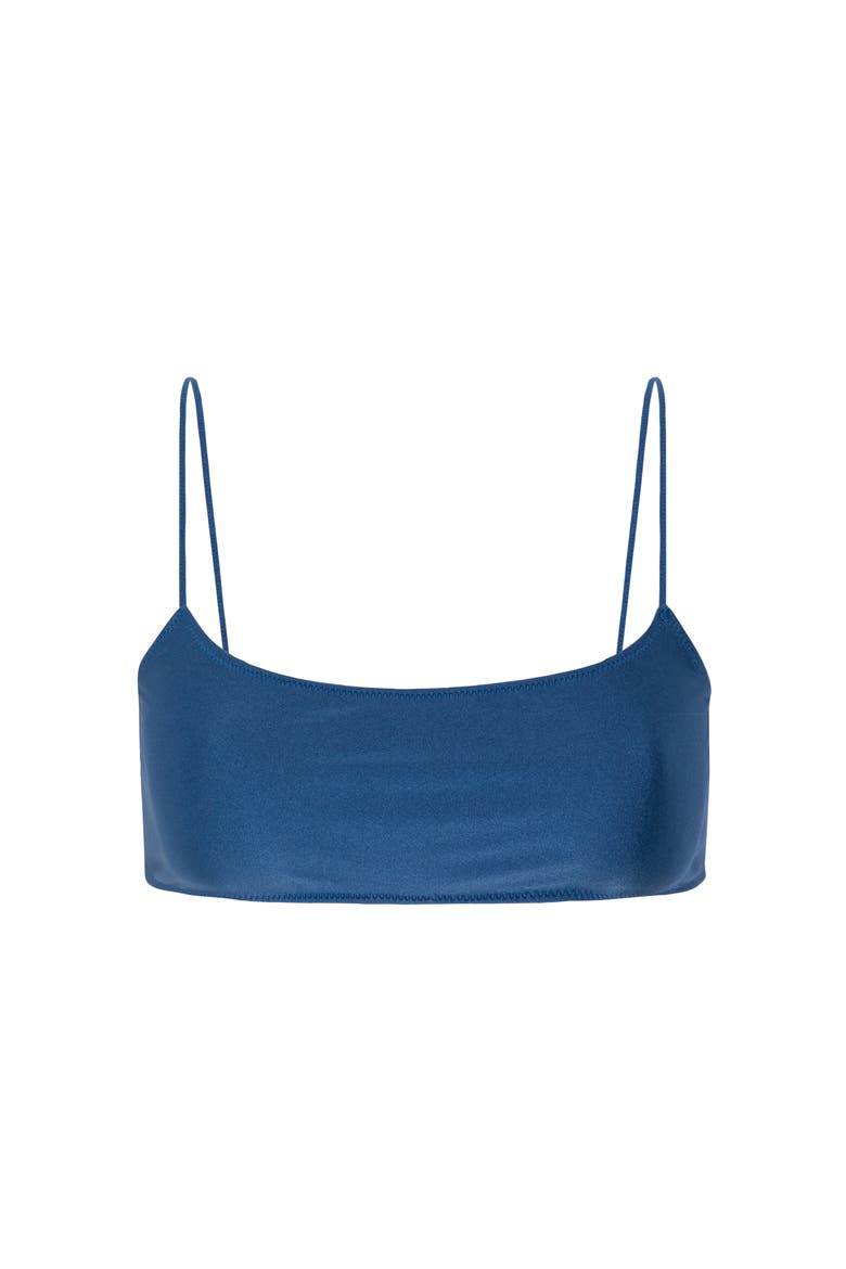 Le Sporty Bralette Scoop Bikini Top, Alternate, color, NAVY BLUE
