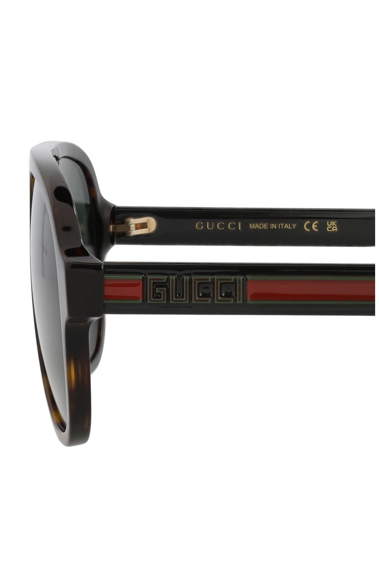 58mm Pilot Sunglasses, Alternate, color, HAVANA BLACK GREEN