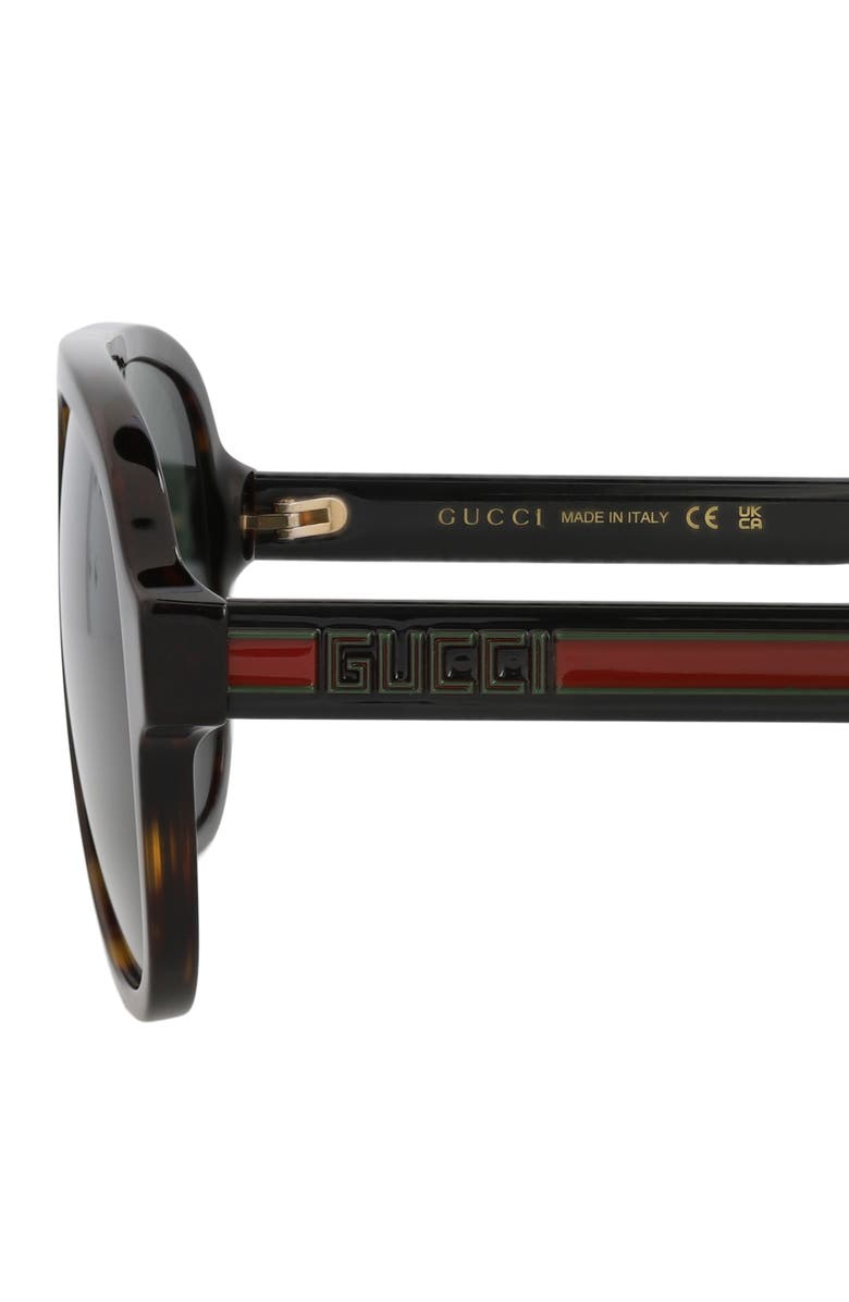 Gucci 58mm Pilot Sunglasses, Alternate, color,
