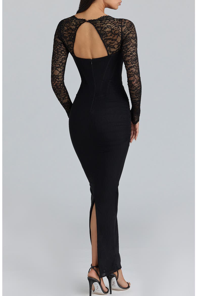 Shiloh Long Sleeve Body-Con Dress, Alternate, color, BLACK