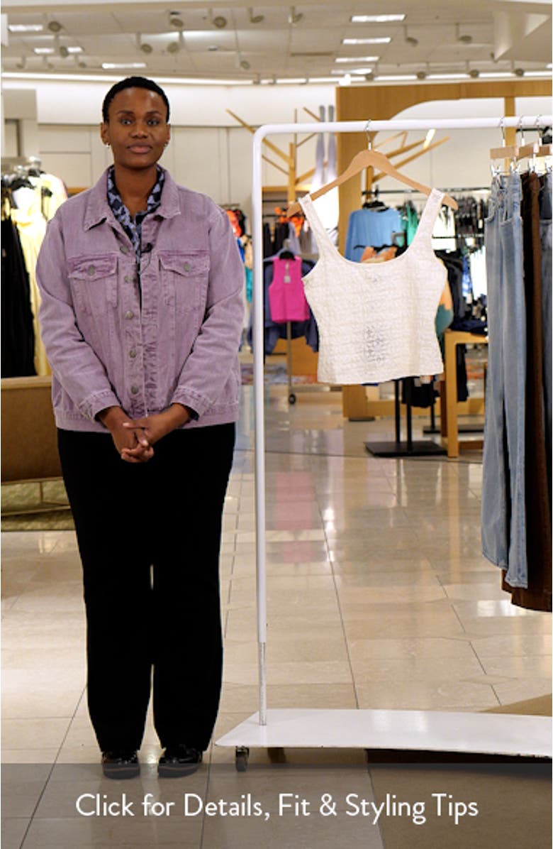 Donya Lace Scoop Neck Tank, sales video thumbnail