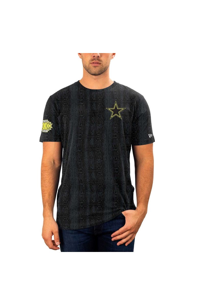 New Era Men's New Era Black Dallas Cowboys Summer Pop Snake T-Shirt, Main, color,