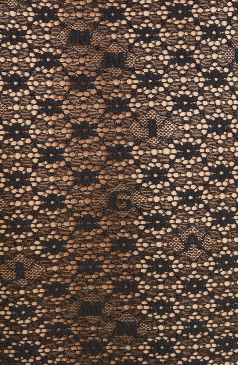 Ganni Lace Intimates Bodysuit, Alternate, color, 