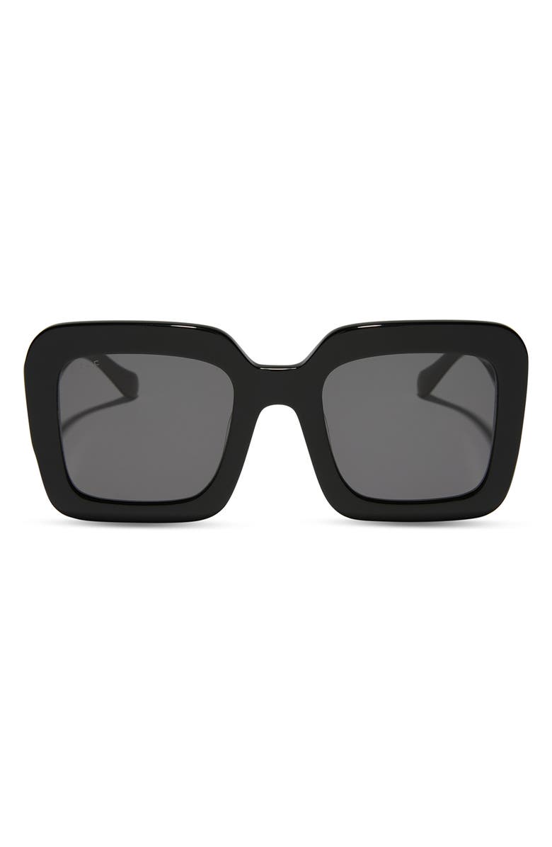 DIFF Charise 51mm Square Sunglasses, Main, color, Black