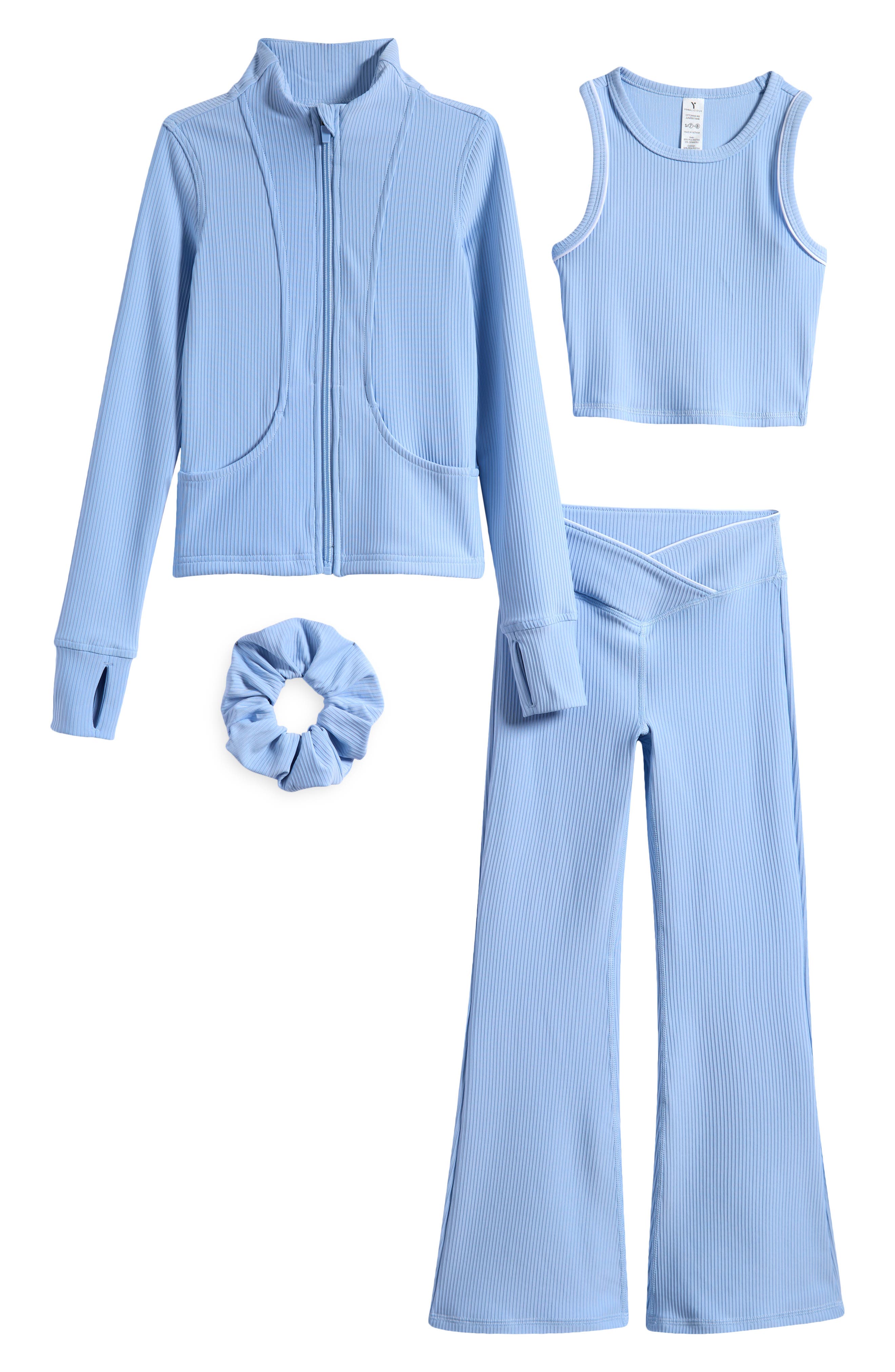 selected POWDER BLUE / WHITE