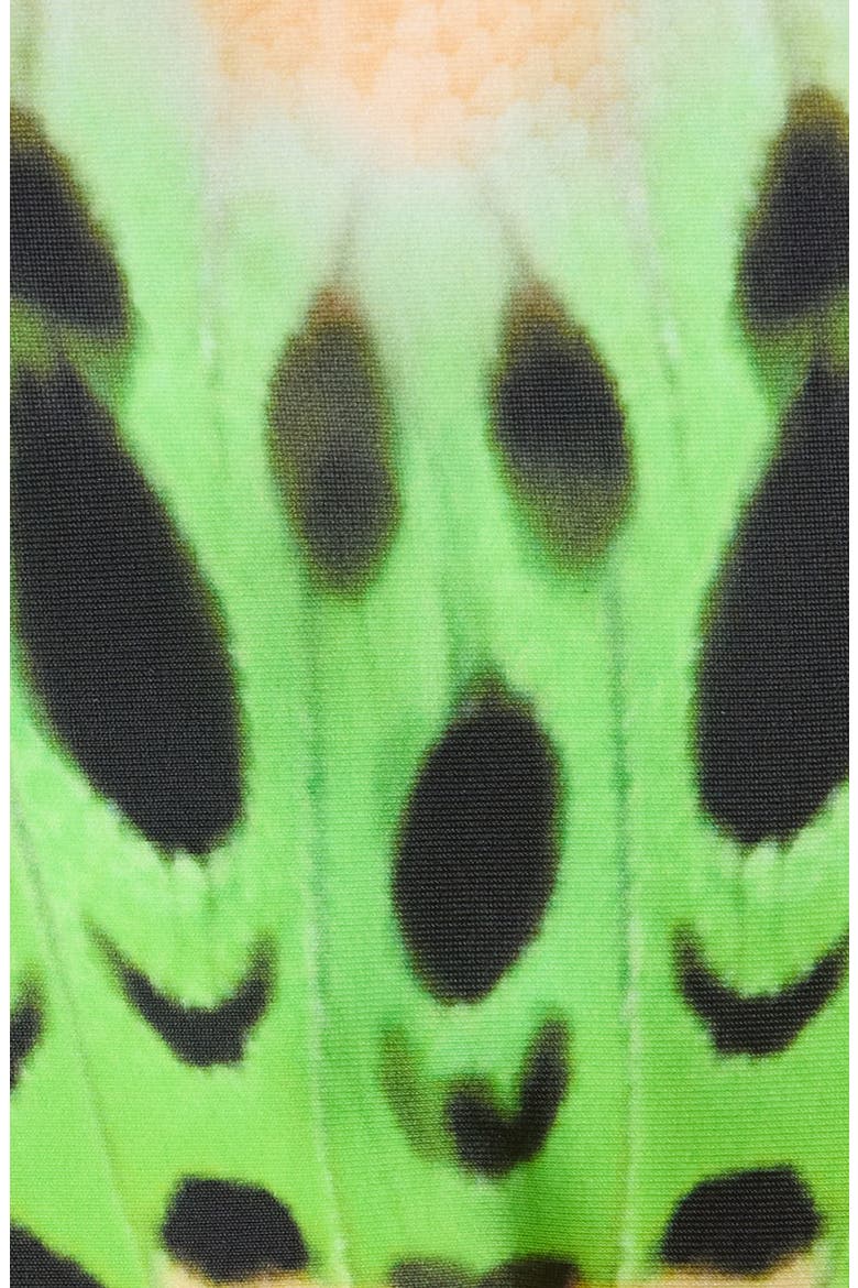 Cali Side Ties Bikini Bottoms, Alternate, color, LIME BUTTERFLY