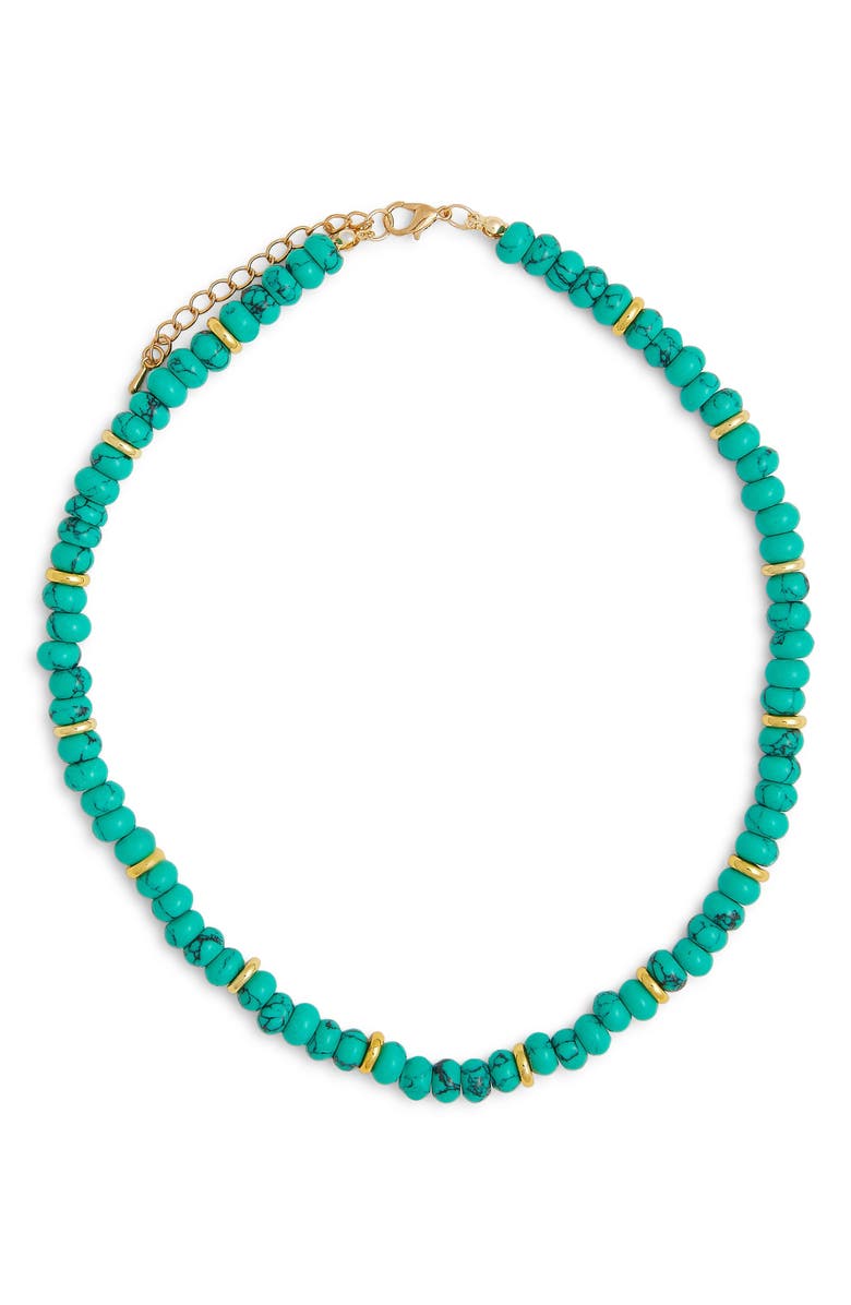 Petit Moments Elfie Stone Necklace, Main, color, Turquoise