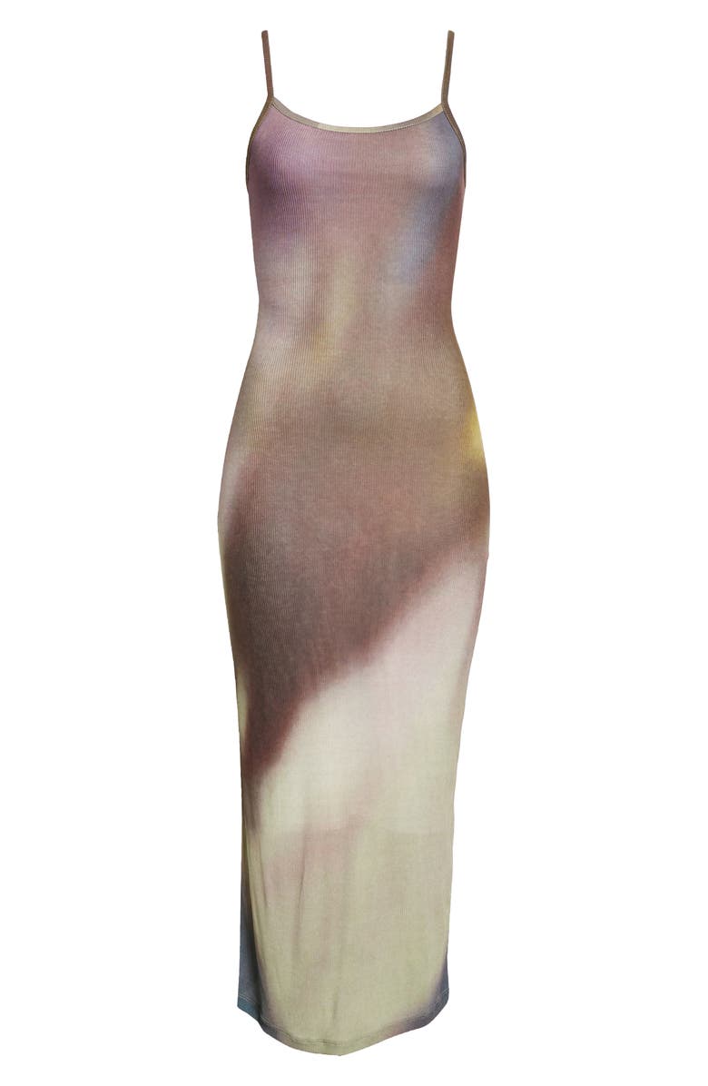 Paloma Wool Flandria Colorblock Ombré Rib Dress, Alternate, color, Medium Blue