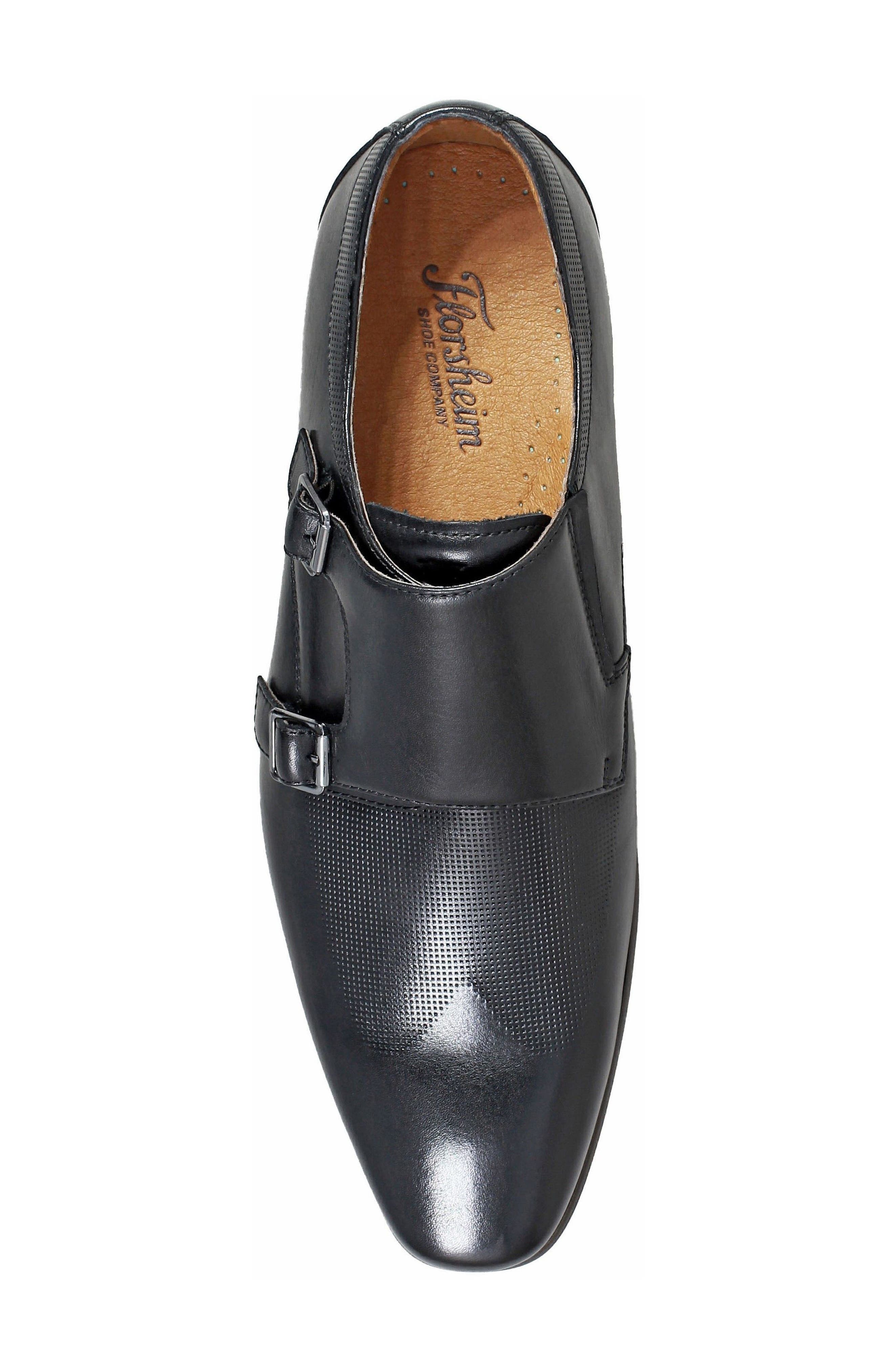 Florsheim Postino Textured Double Strap Monk Shoe, Alternate, color, 