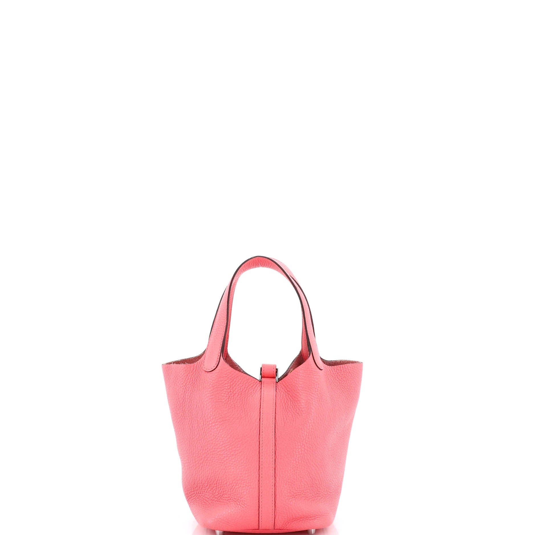 Pre-Owned Hermes Picotin Lock Bag Clemence PM, Alternate, color, Rose Azalee