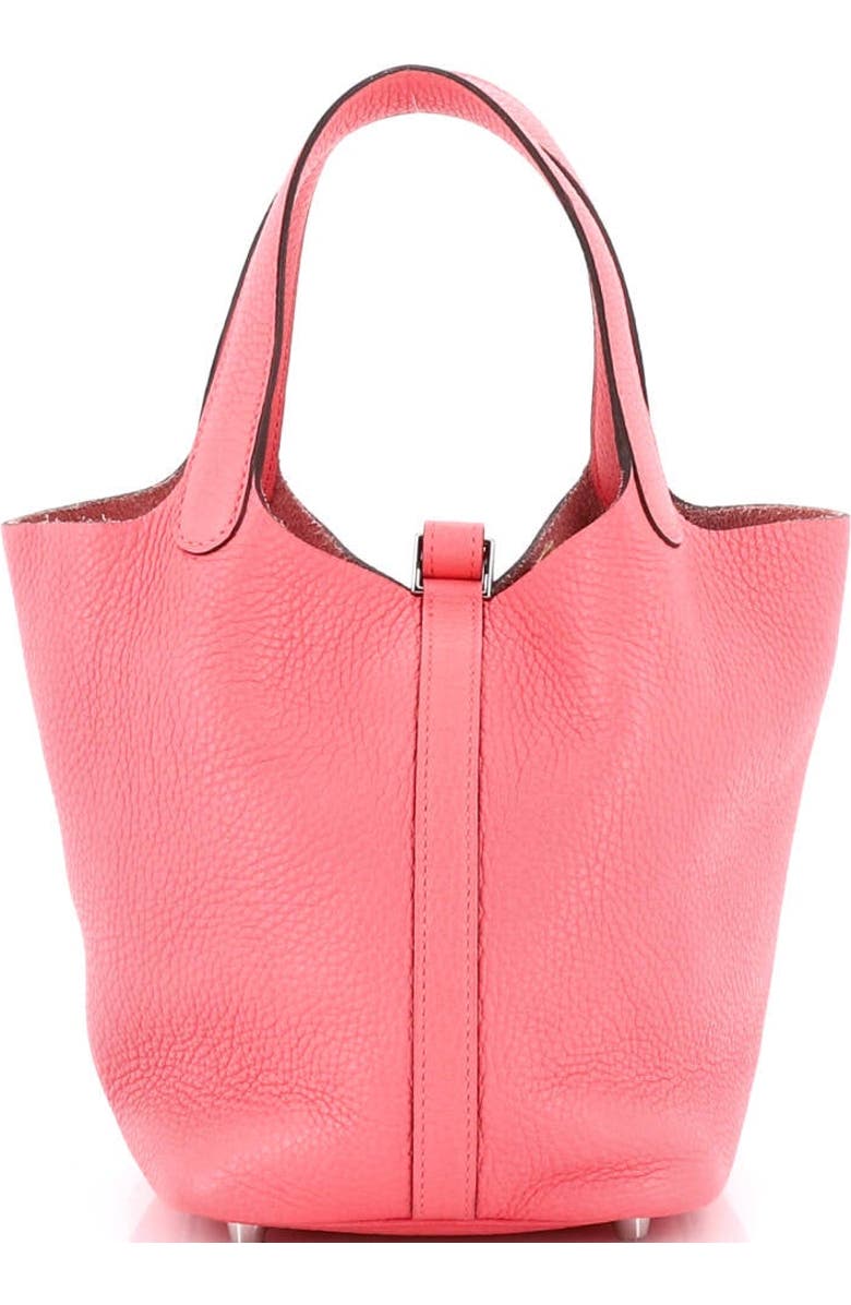 Pre-Owned Hermes Picotin Lock Bag Clemence PM, Alternate, color, Rose Azalee