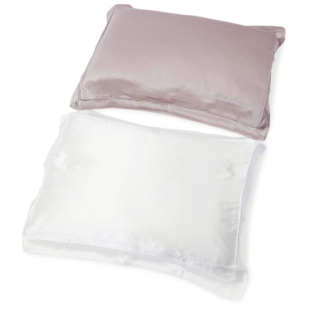White Lotus Beauty Silk Pillowcase