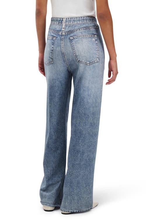 Rag & Bone Miramar Wide Leg Cotton Terry Sweatpant Jeans In Blue