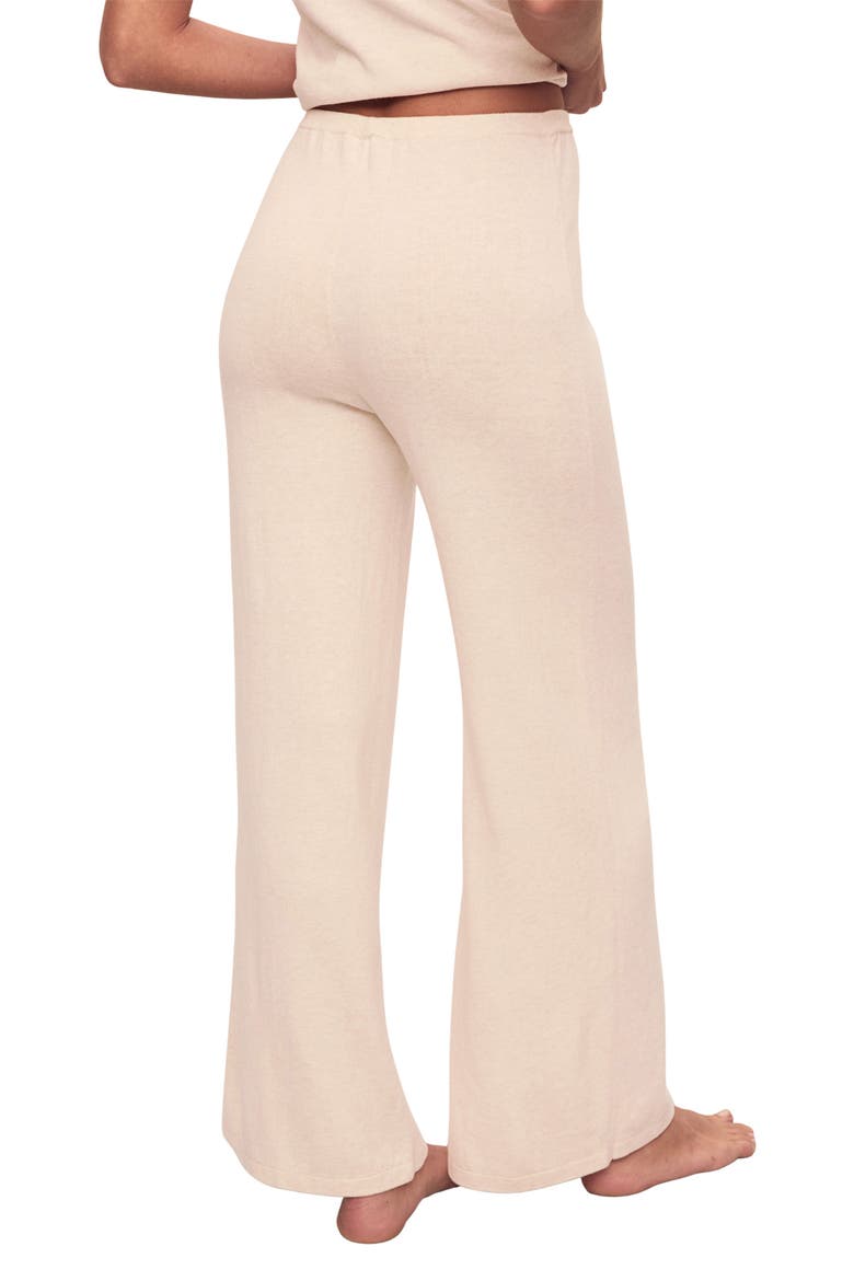 Fine Gauge Sweater Knit Lounge Pants, Alternate, color, ALMOND HEATHER