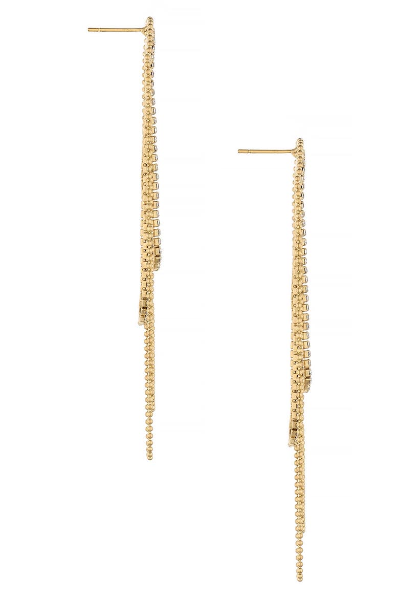 Looped Fringe Drop Earrings, Alternate, color, GOLD