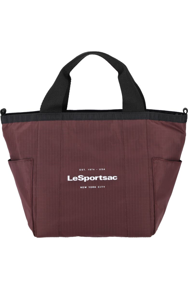LeSportsac Small Reversible Pocket Tote Bag, Main, color, 2 Way Deep Cherry
