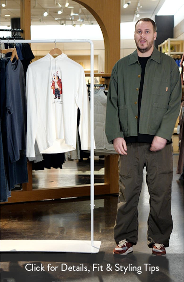 Polo Bear Jersey Graphic Hoodie, sales video thumbnail