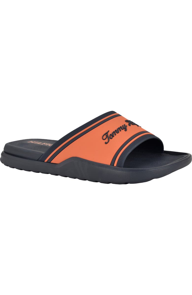 Tommy Hilfiger Momil Slide Sandal, Main, color, Orange Multi