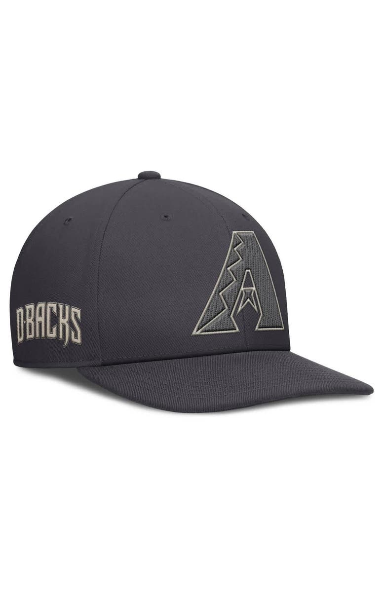 Nike Men's Nike Anthracite Arizona Diamondbacks Statement Pro Snapback Hat, Main, color, Anthracite