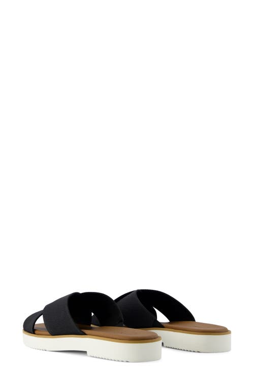 Toms Mae Crisscross Slide Sandal In Black