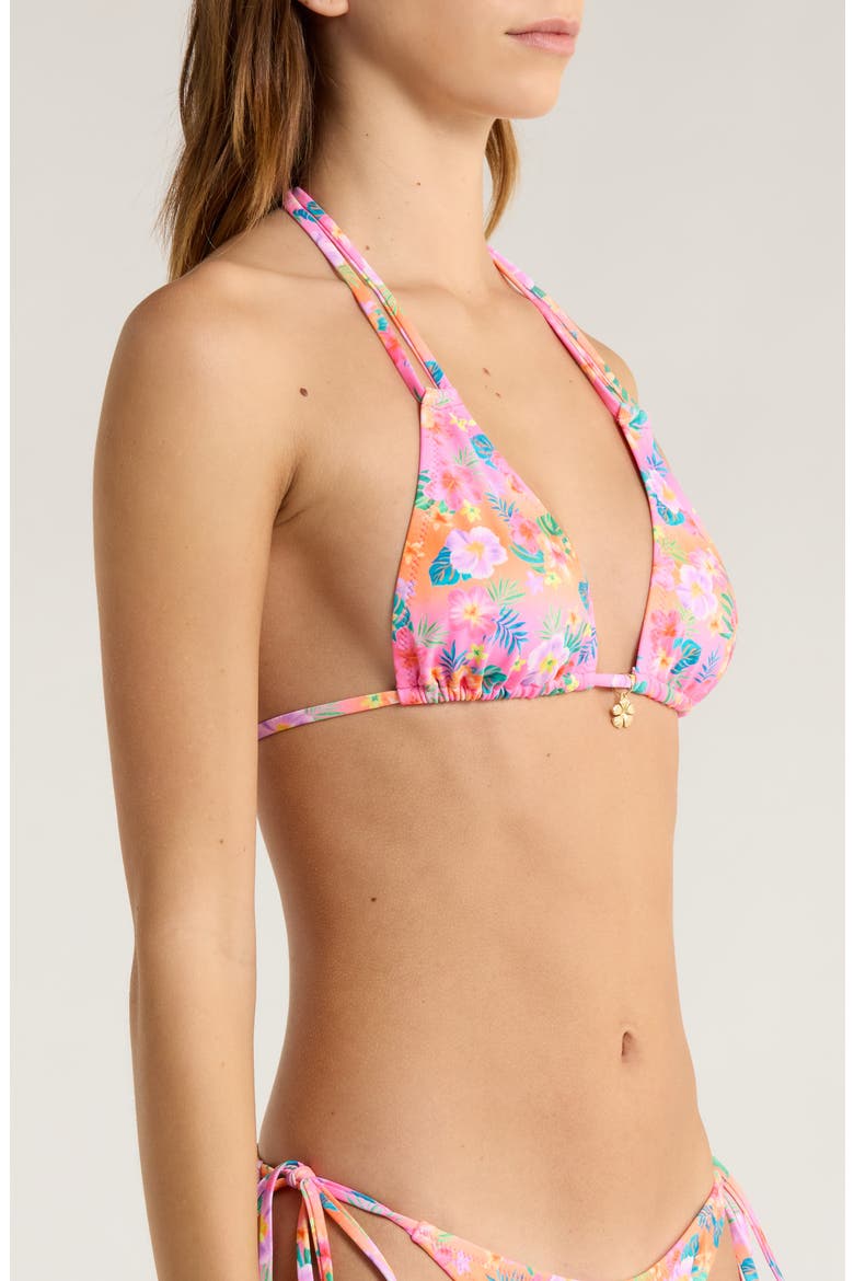 Halter Bikini Top, Alternate, color, SUMMER GLOW