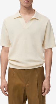 MANGO Structured Knit Polo