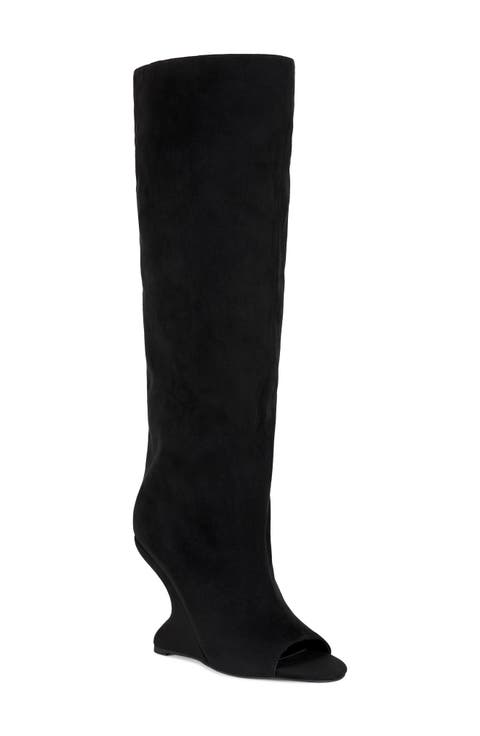 Vincent Peep Toe Wedge Boot (Women)