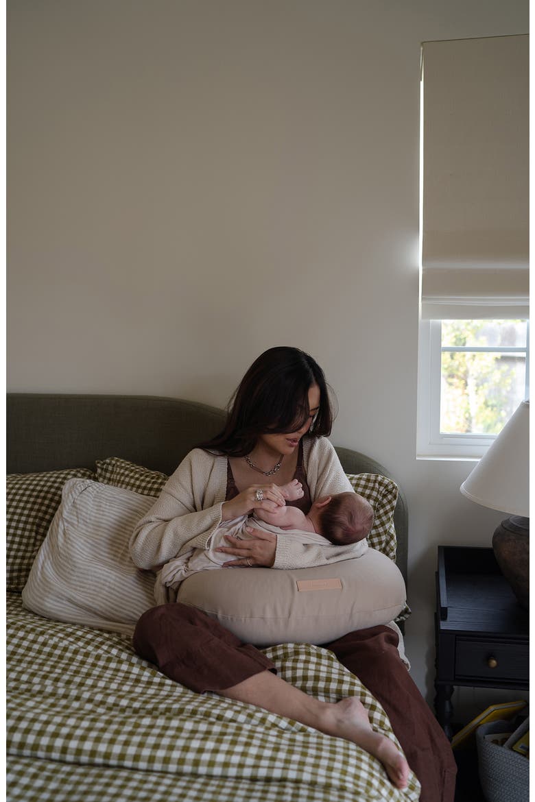 Organic Cotton Nursing Pillow, Alternate, color, WHEAT