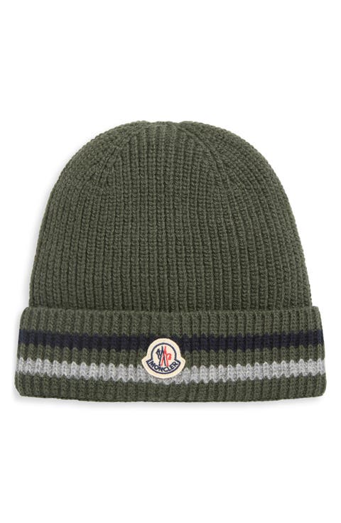 Kids' Logo Patch Stripe Virgin Wool Beanie (Little Kid & Big Kid)