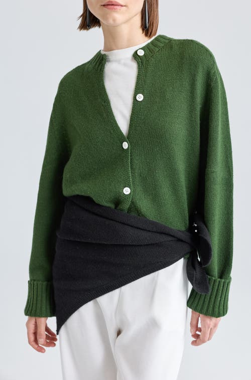 Almina Concept Knit Cardigan In Green