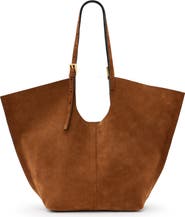 AllSaints Ara East West Suede Tote