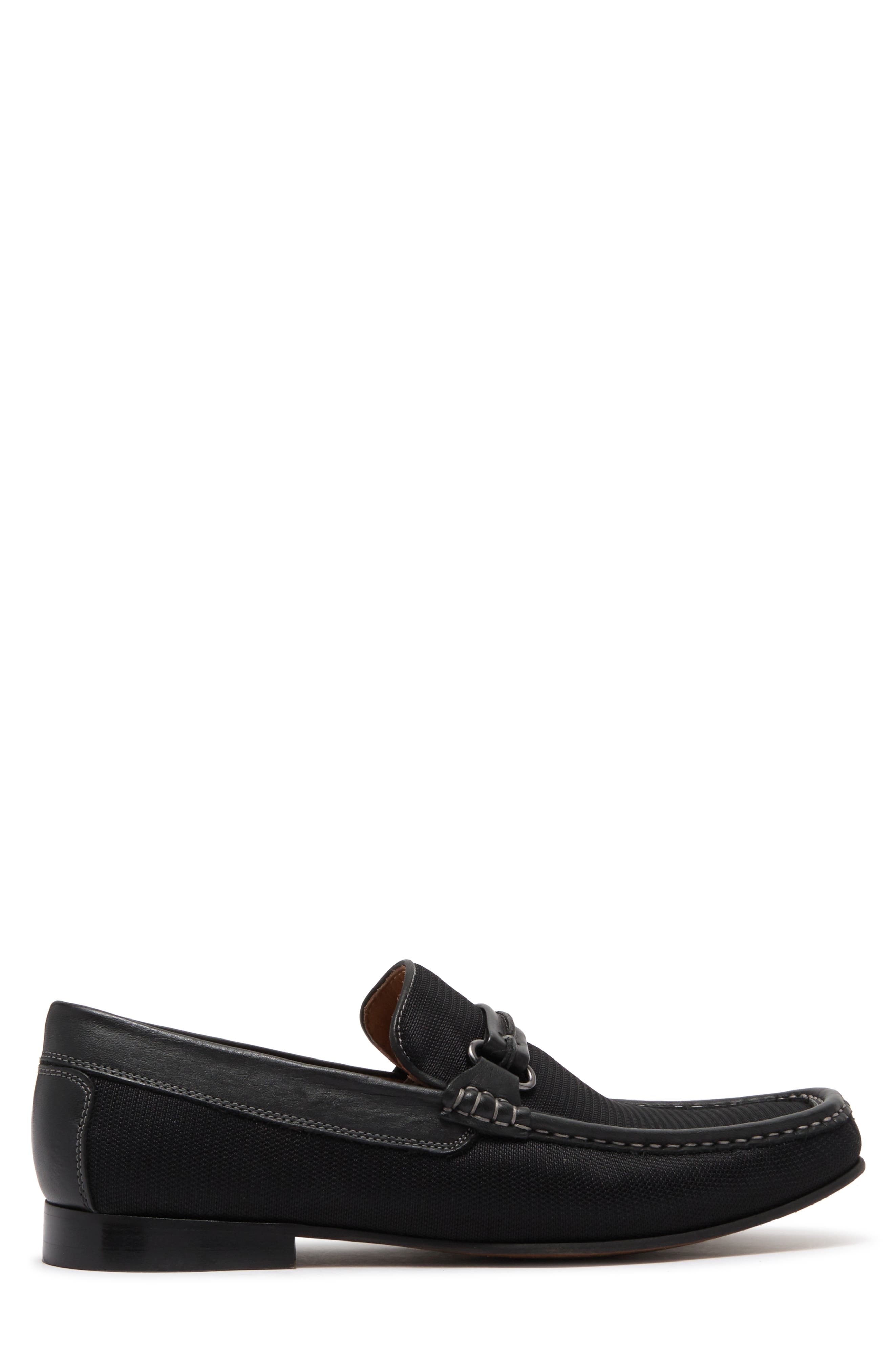Donald Pliner Donnien Nylon Bit Loafer, Alternate, color, Black