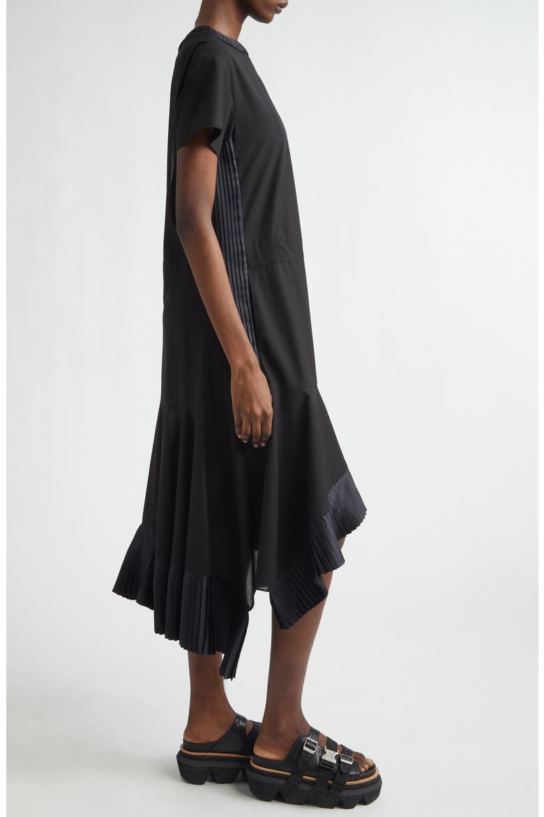 Cotton Broadcloth Dress, Alternate, color, BLACK