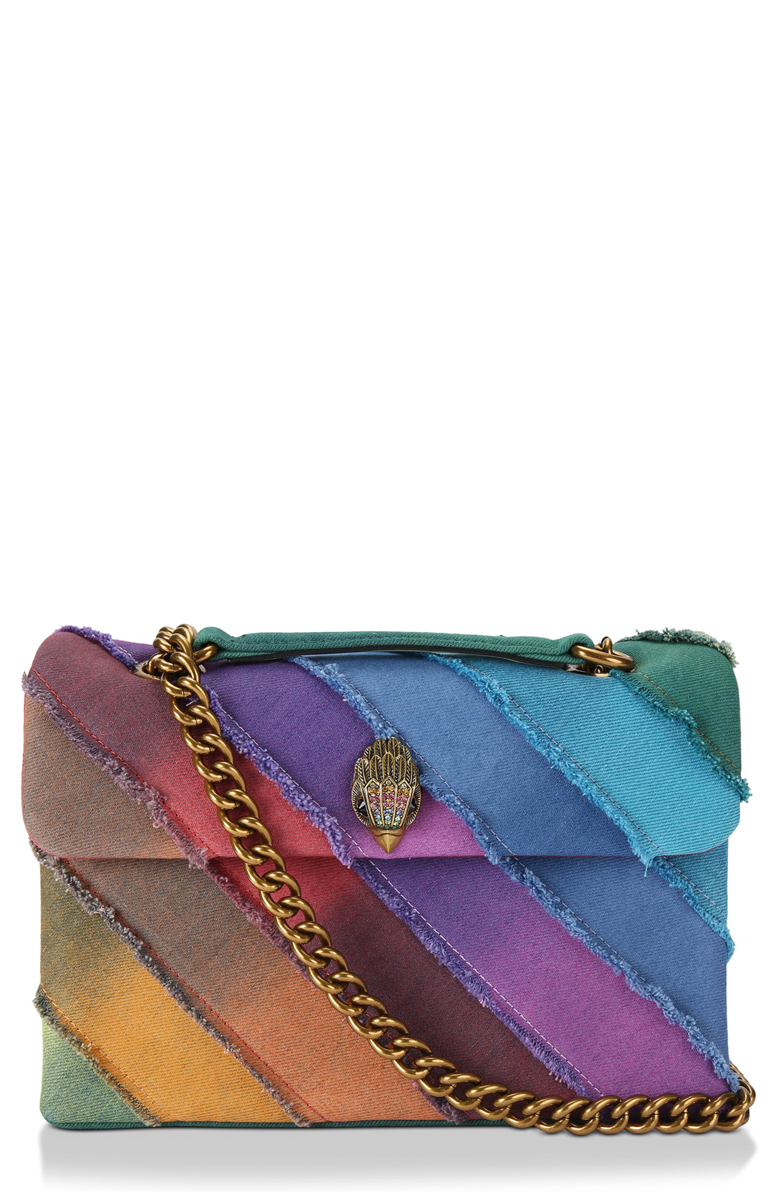 Kurt Geiger London Kensington Rainbow Denim Shoulder Bag