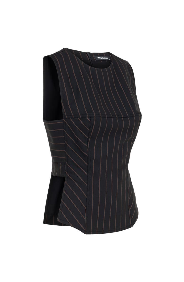 Nocturne Striped Blouse, Alternate, color, 