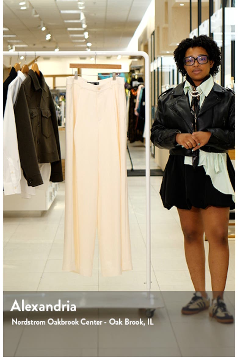 Double Faced Georgette Wide Leg Pants video