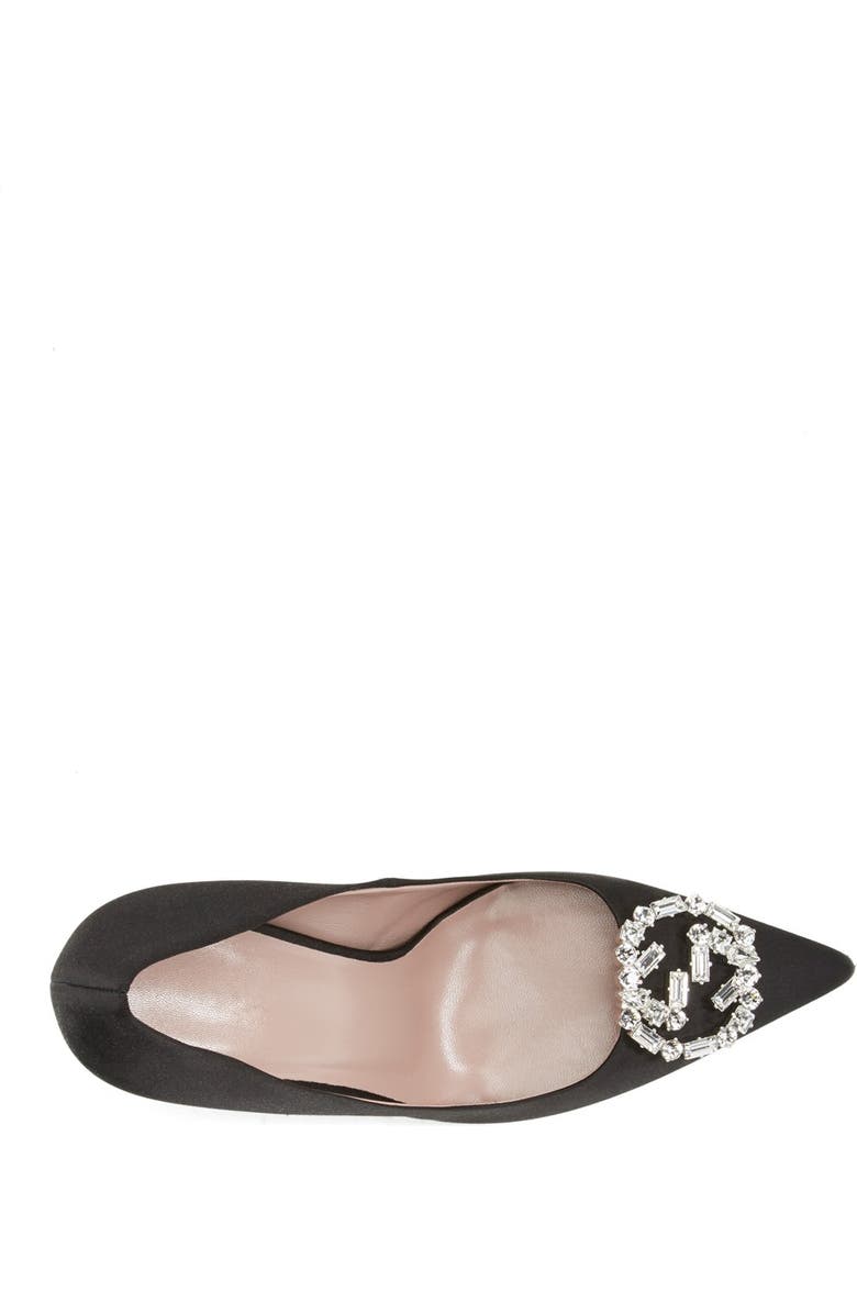 Gucci 'GG' Pointy Toe Pump, Alternate, color,