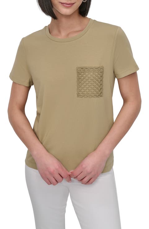 Crochet Pocket T-Shirt